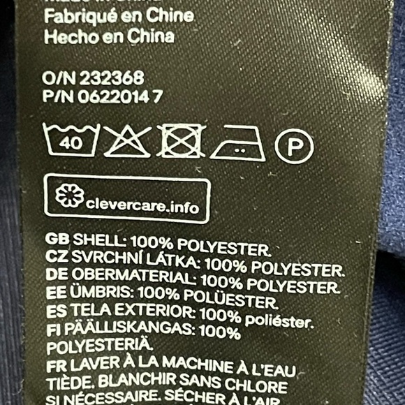 Y2K grunge Navy zip crop Jacket functional white snap on red stripe down sleeves - Picture 4 of 5